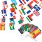 80 ft International Flags of the World Banner with 100 Countries, Hanging Multicultural Party Decorations (5.2 x 8.2 Inch Flags)